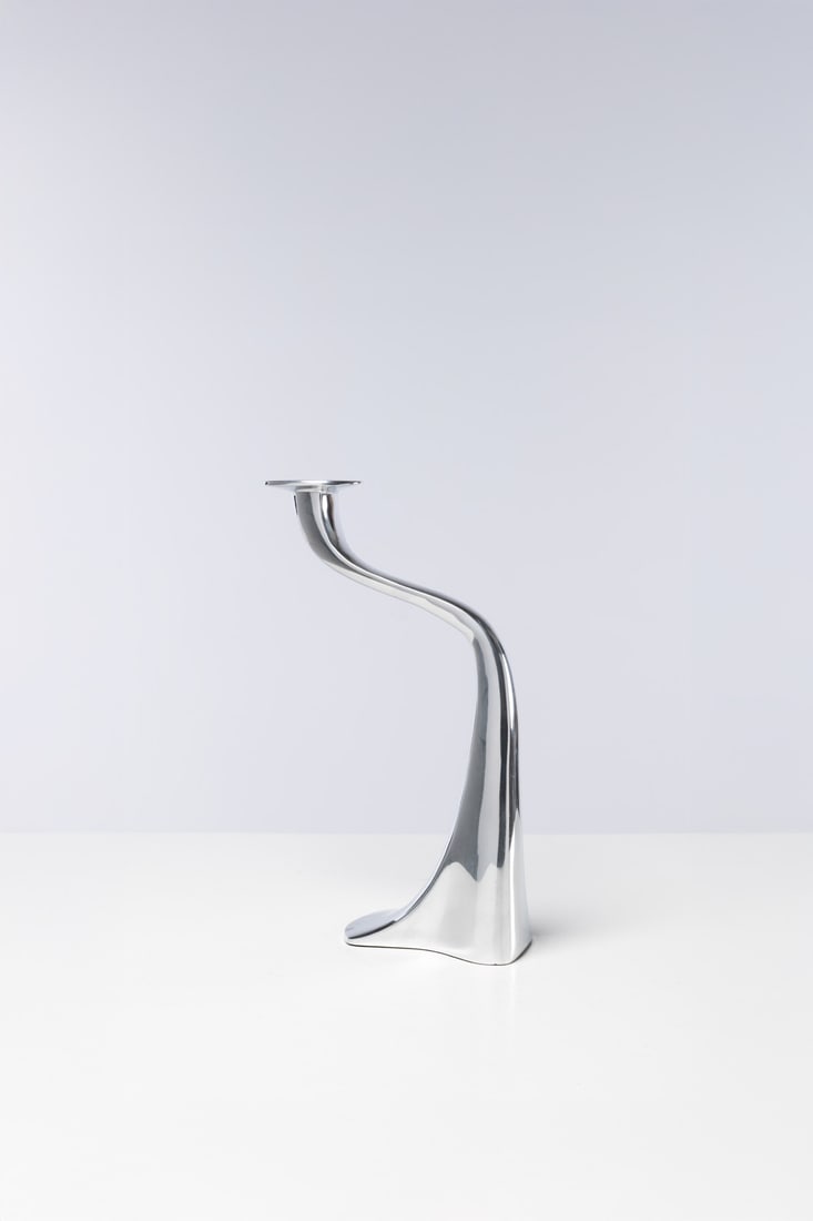 Xavier Lust (born in 1969) Candleholder - ‘Kosmo’ model Aluminum Driade edition (1 of 1)