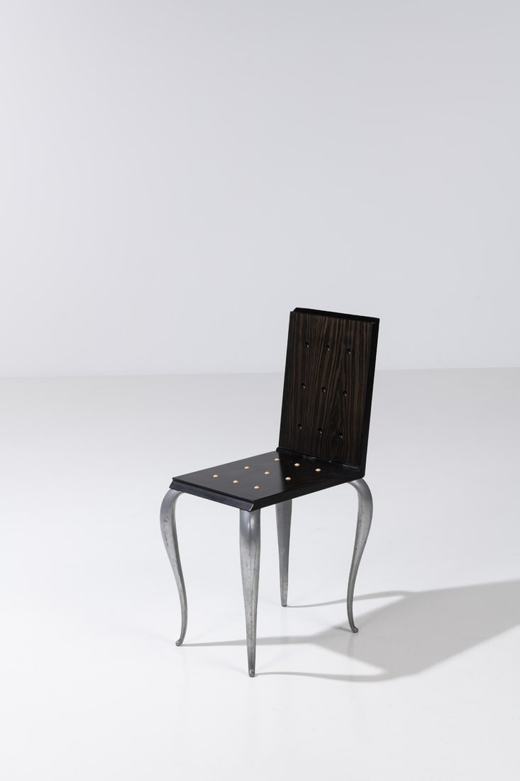 Philippe Starck (born in 1949) Folding chair - Model ‘Lola Mundo’ Cast aluminum and (1 of 2)