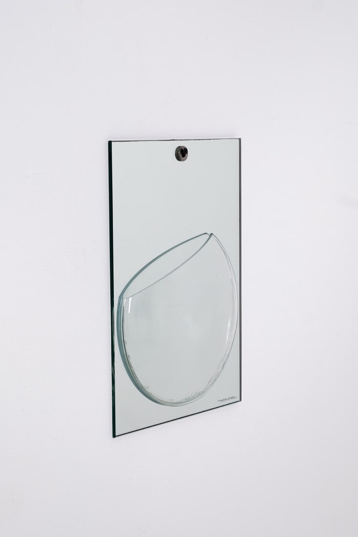 Philippe Daney (born in 1956) Mirror-vase - Model 'L'économe' Glass and mirror Edition Ligne (1 of 4)