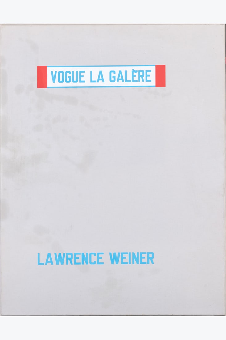Lawrence Weiner (1942-2021) Vogue la galère, 2009 Photogravures Signed and numbered ‘ (1 of 7)