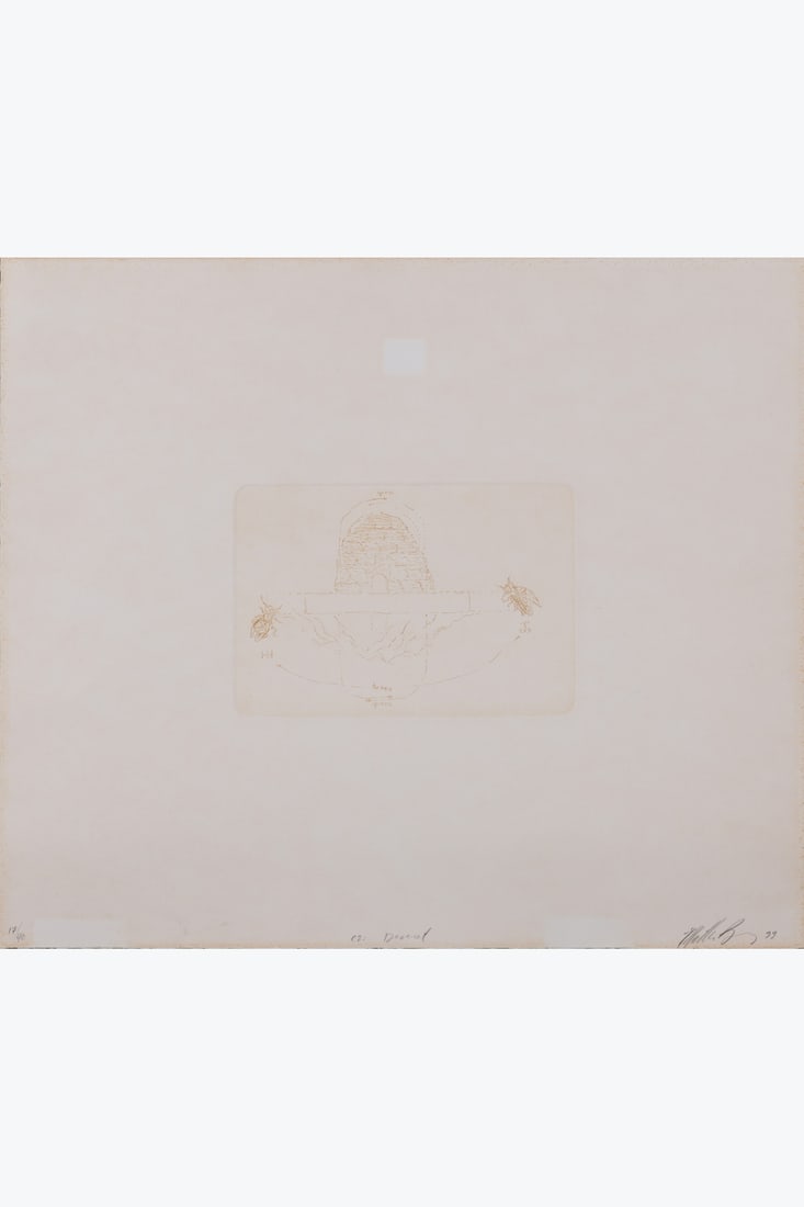 Mathew Barney (born 1967) C2: Deseret, 1999 Etching on Arches 88 paper Signed and dated lower right: Mathew Barney (born 1967)C2: Deseret, 1999Etching on Arches 88 paperSigned and dated lower rightTitled lower centerNumbered ‘17/40’ lower leftEdition of 40 copies30 x 35 cmProvenance: Walk