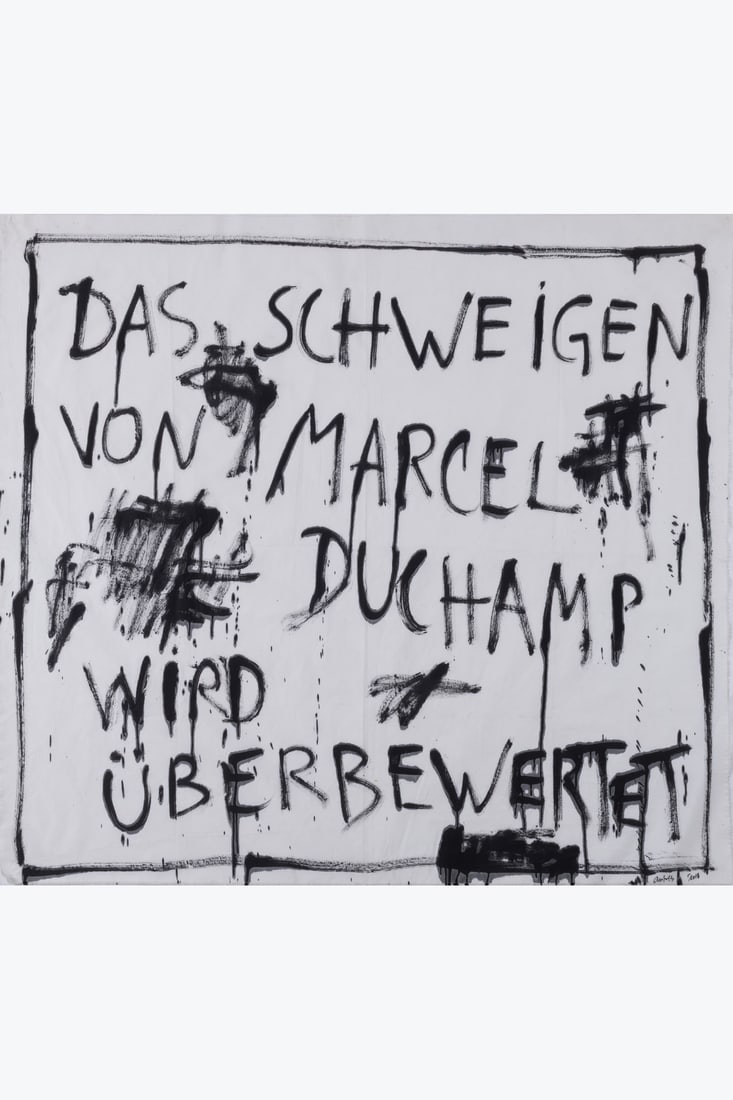 Georges Autard (born in 1951) Das Schweigen von Marcel Duchamp wird überbewertet, 2018 Acrylic (1 of 1)