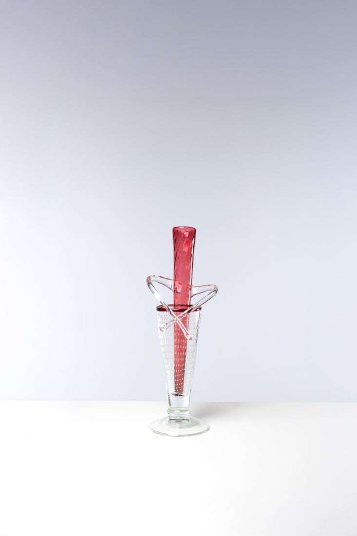 Borek Šípek (1949-2016) Vase - ‘Alioscila’ model Blown glass Driade edition (1 of 1)