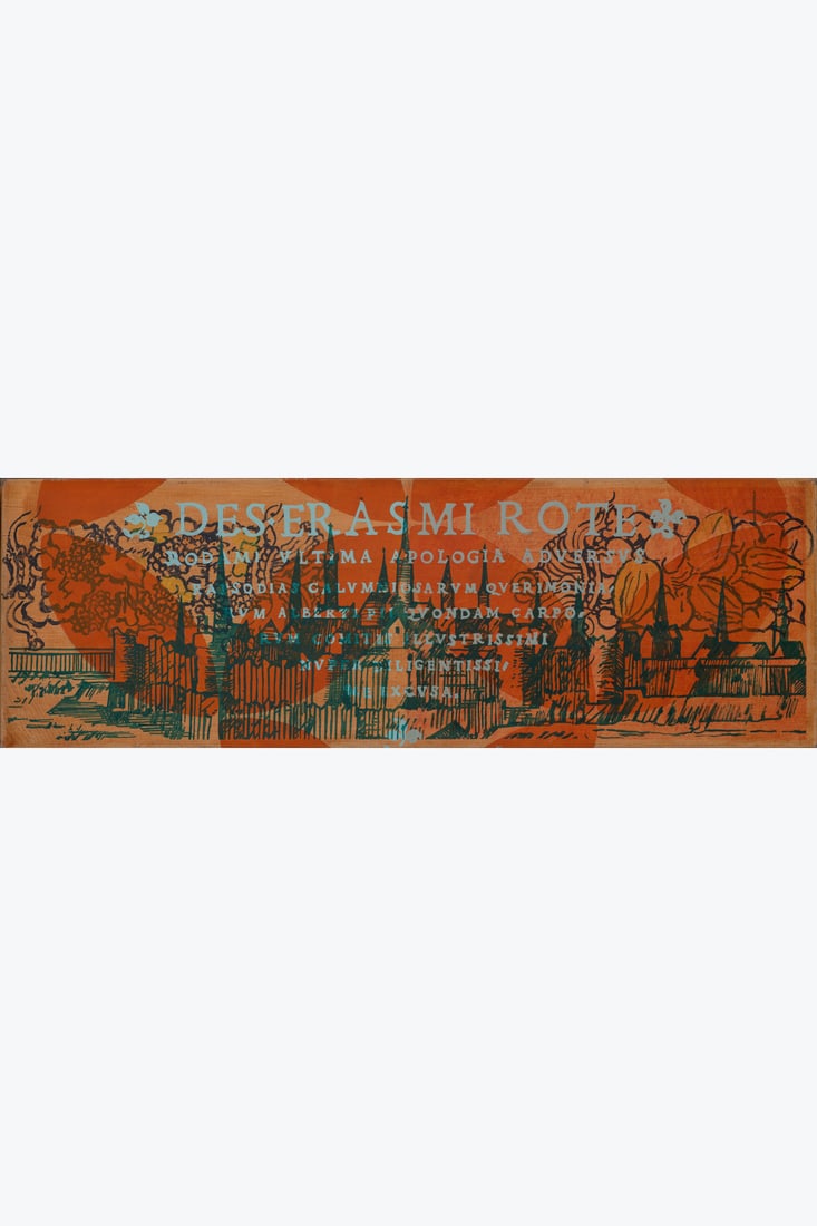 Laurent Joubert (born in 1952) Evora, 1992 Oil and wax on canvas Signed, titled, dated, and located: Laurent Joubert (born in 1952)Evora, 1992Oil and wax on canvasSigned, titled, dated, and located on the back35.5 x 107.5 cmProvenance: Galerie Laage Salomon, ParisA certificate of authenticity can be