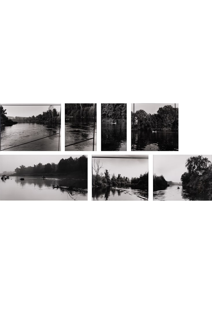 x Lara Favaretto (born 1973) Spettacolo, 2004: x Lara Favaretto (born 1973)Spettacolo, 2004no. 3/3Set of six black and white silver prints and wood Limited edition of 3 Signed and numbered '3/3'41 × 22 cm (11 am) 64 × 82,5 cm (9 am) 98,5