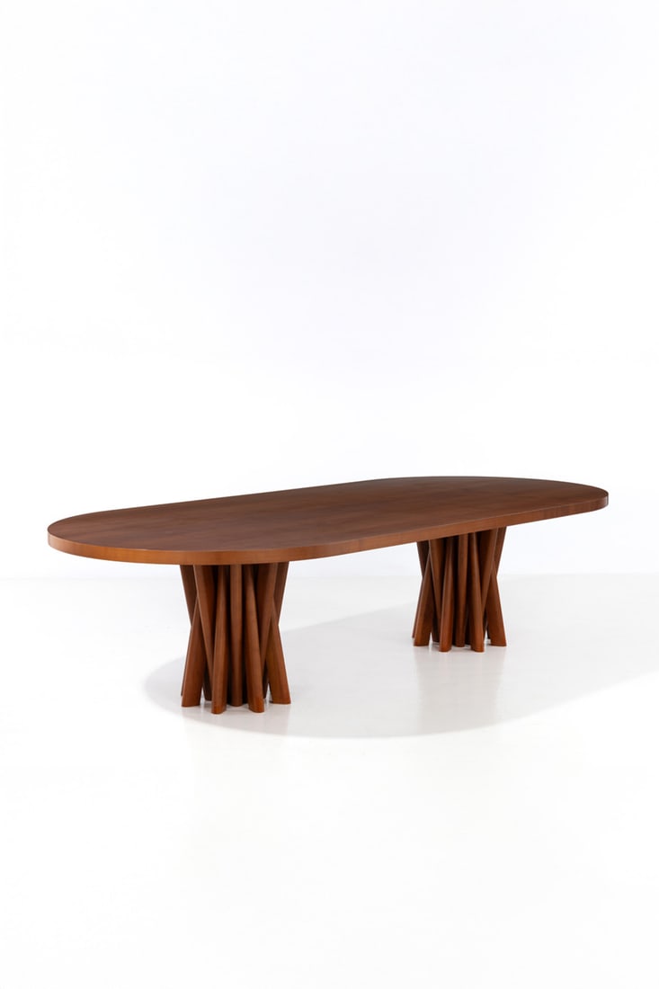 x Martin Szekely (1956) Dining table - Model 'AK': x Martin Szekely (1956)Dining table - Model 'AK'No. A.P.1Stained cherrywoodEdited by Galerie kreo / Martin Szekely, limited edition of 8 + 2 AP + 2 prototypesFacsimile signature, date and number inscr