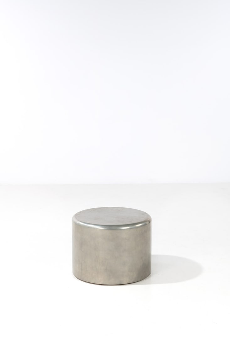x Martin Szekely (born 1956) Side table - Model 'Capsa': x Martin Szekely (born 1956)Side table - Model 'Capsa'No. 7/20Satin pewter and ash woodEdited by Galerie kreo / Martin Szekely, limited edition of 20 + 2 A.P. + 2 prototypesFacsimile signature, date a