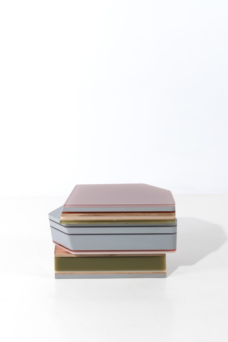 x Hella Jongerius (born 1963) Coffee table - 'Gemstone M' Model: x Hella Jongerius (born 1963)Coffee table - 'Gemstone M' ModelNo. 10/20Multilayer wood and resinEdited by Galerie kreo, limited edition of 20 + 2 A.P. + 2 prototypesSigned, titled and numbered on a pl