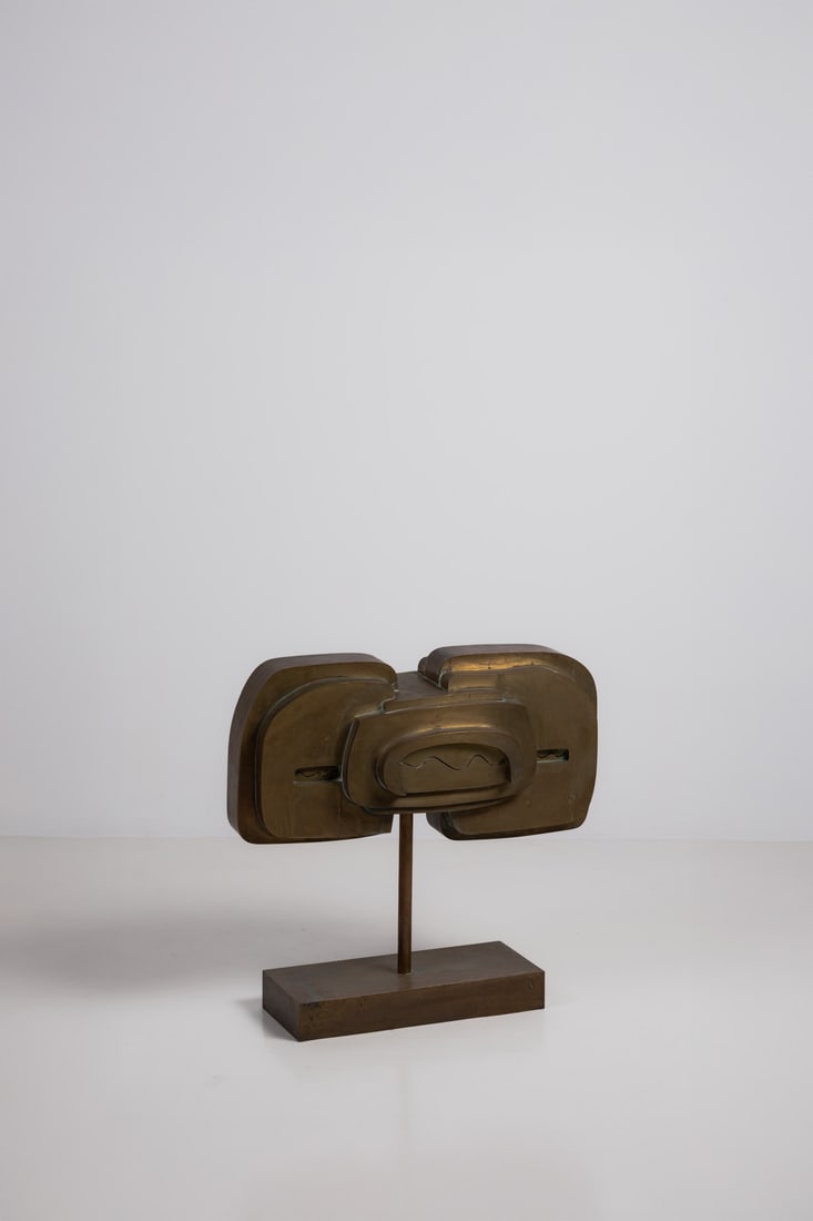 Lyse Oudoire (1938–1986) Sculpture Unique piece Brass Incised signature and dated 'Lyse: Lyse Oudoire (1938–1986)SculptureUnique pieceBrassIncised signature and dated 'Lyse Oudoire 74'Model created in 1974H 67 × W 66 × D 28 cm