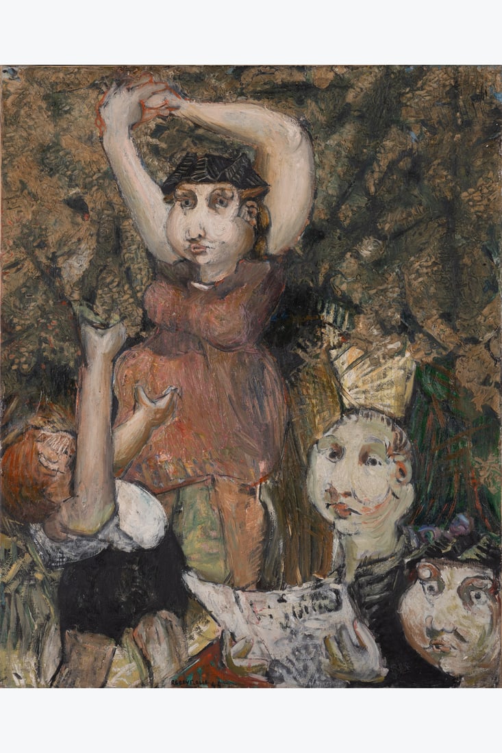 Paul Rebeyrolle (1926-2005) The Country Walk, study, 1948 Oil on canvas Signed and dated lower (1 of 1)