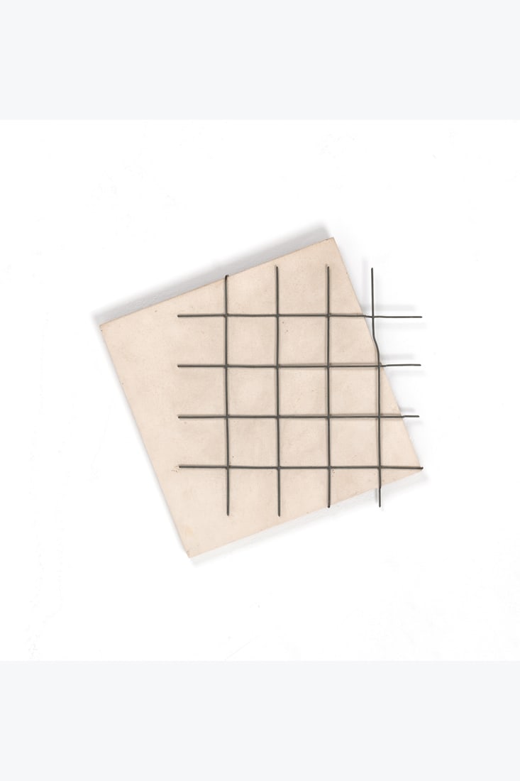 Francois Morellet (1926-2016) Tableau 20°-110°, 1981 Acrylic and wire mesh on wood panel (1 of 1)