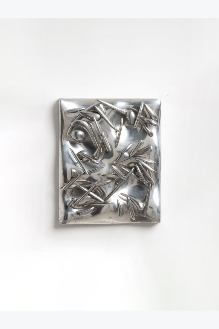 Etienne Hadju (1907-1996) Élan, 1968 High relief in polished aluminum Signed twice on the (1 of 1)