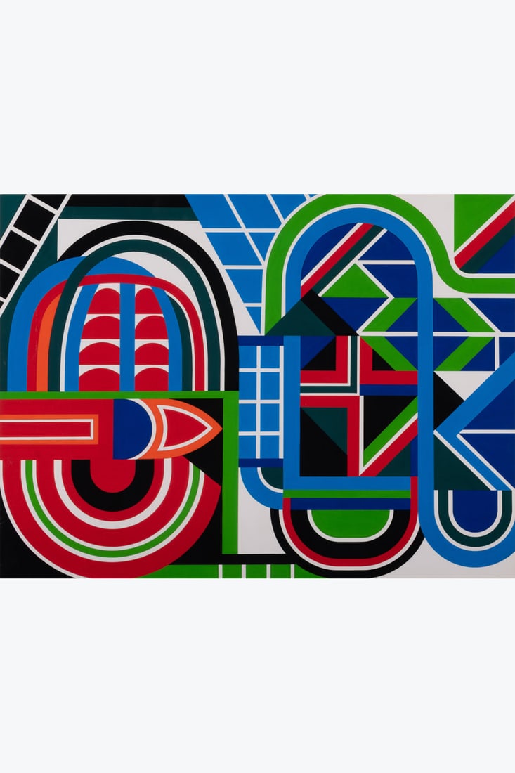 Jean Dewasne (1921-1999) Composition, circa 1970 Gouache on cardboard Signed on the reverse 46: Jean Dewasne (1921-1999)Composition, circa 1970Gouache on cardboardSigned on the reverse46.5 x 62.5 cmProvenance: Private collection, ParisA certificate of authenticity from Mr. Gérard Galby will