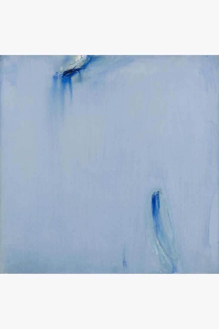 Olivier Debré (1920-1999) Bleu pâle de Loire (tâches bleues), circa 1982-1983 Oil on (1 of 2)