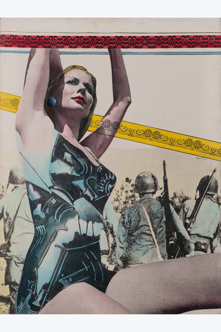 Gianni Bertini (1922-2010) Venere Bombardiera, 1975 Acrylic and photographic transfer on emulsified (1 of 1)