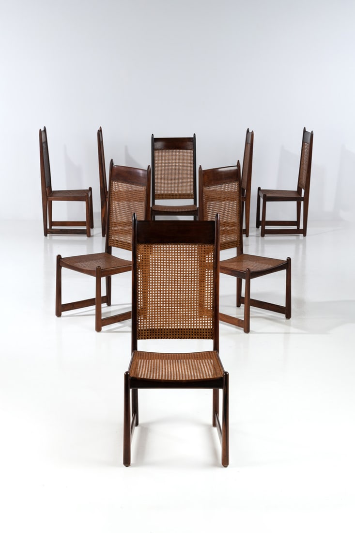 Fátima Arquitetura Interiores (Edited by, 20th c.) Set of eight chairs (1 of 2)