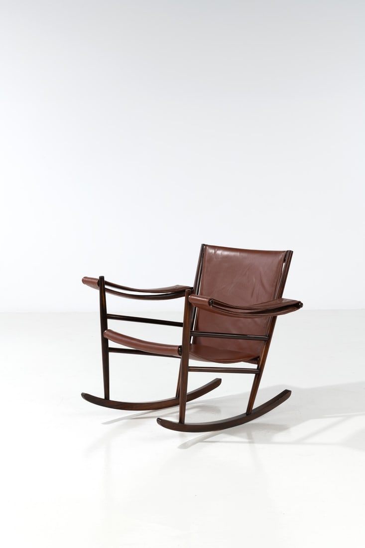 Joaquim Tenreiro (1906-1992) Rocking chair, 'Cadeira de embalo' (1 of 2)