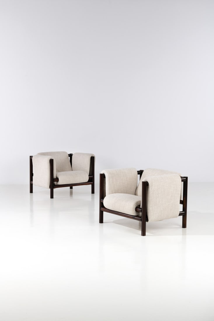 Joaquim Tenreiro (1906-1992) Pair of armchairs - 'Manta' model (1 of 1)