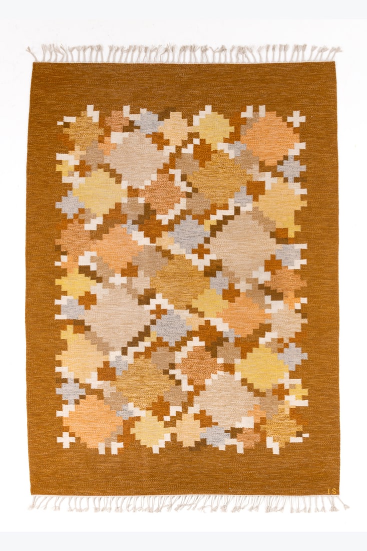 Ingegerd Silow (1916-2005) Carpet: Ingegerd Silow (1916-2005) Carpet Wool Woven monogram 'IS' on the bottom right Model created circa 1950 300 × 194 cm