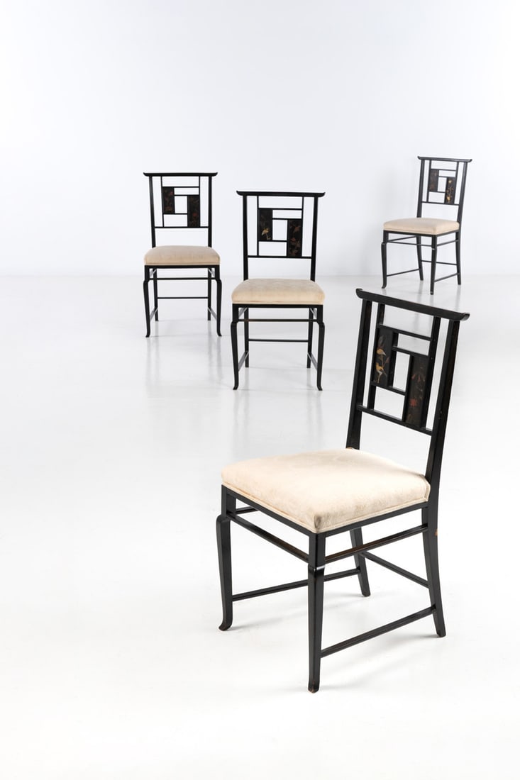 Swedish production (20th c.) Set of four chairs (1 of 2)