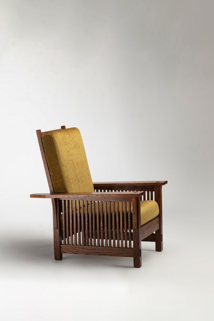 xx Gustav Stickley (1858-1942) Armchair - model 367, 'Morris' (1 of 10)