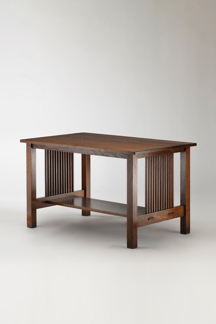 xx Gustav Stickley (1858-1942) Table - model 657, 'Spindle table' (1 of 5)