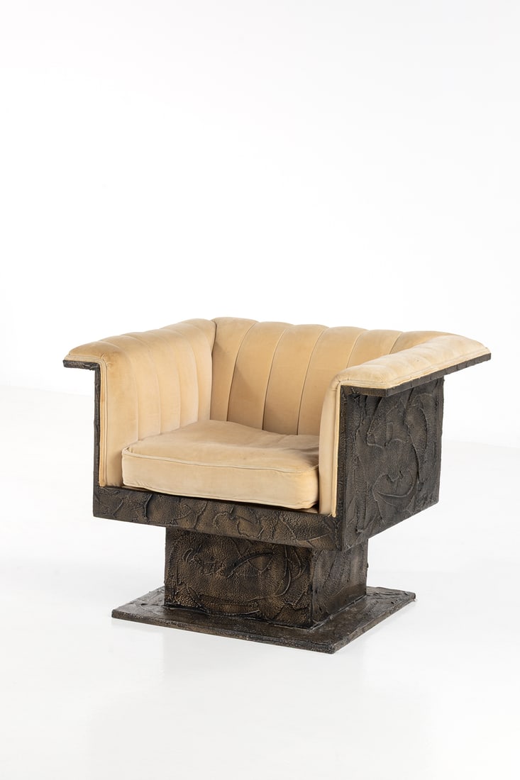 Paul Evans (1931-1987) Armchair - ‘Sculpted Steel’ series (1 of 3)