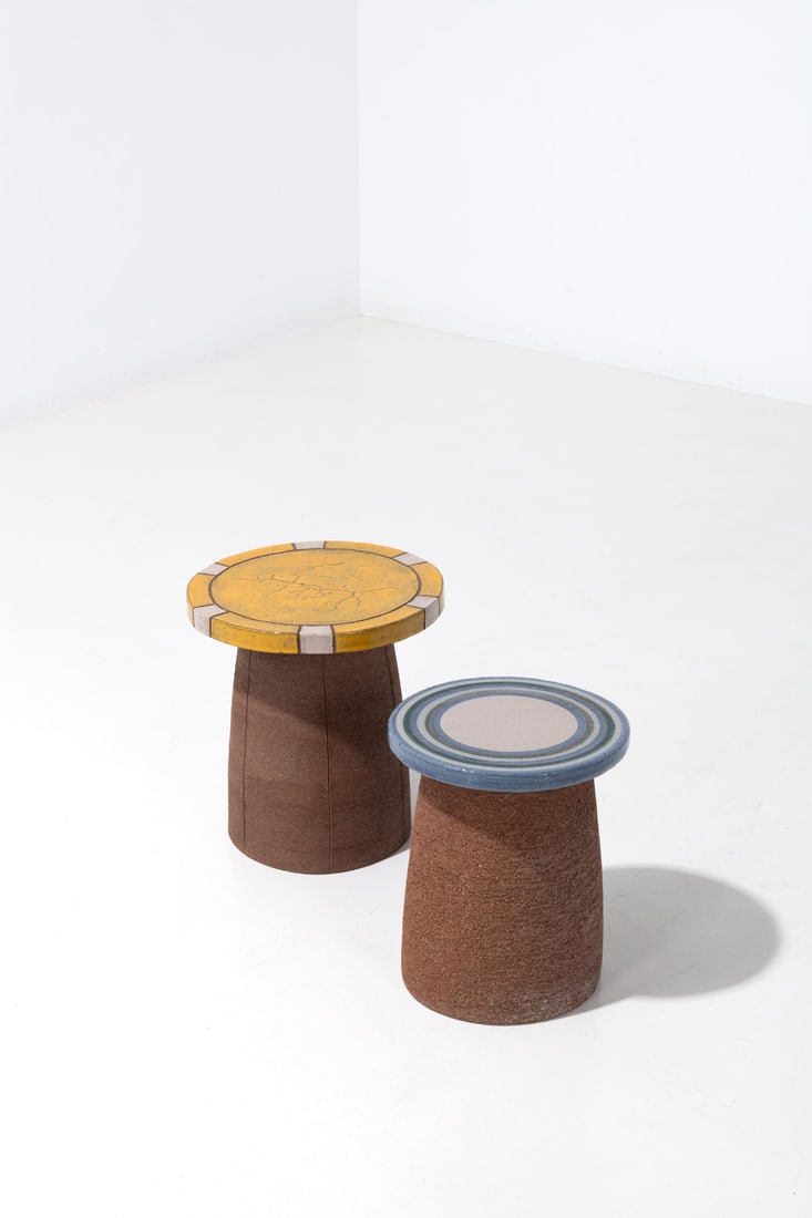 x Stan Bitters (born 1936) Set of two stools - Unique pieces (1 of 1)