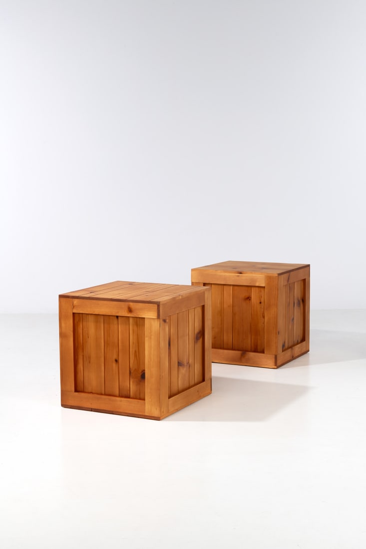 x John Dickinson (1920-1982) Pair of side tables - Unique pieces (1 of 1)