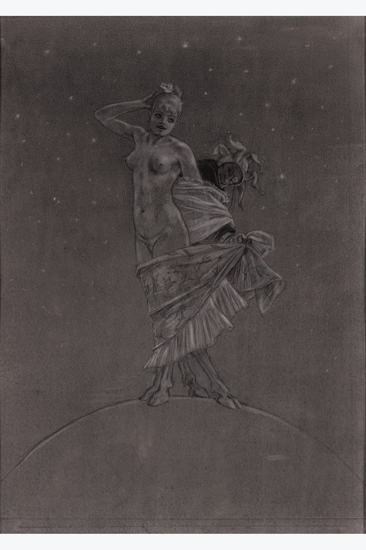 xx Félicien Rops (1833-1898) La Prostitution et la folie dominent le monde, 1879 Charcoal, (1 of 1)