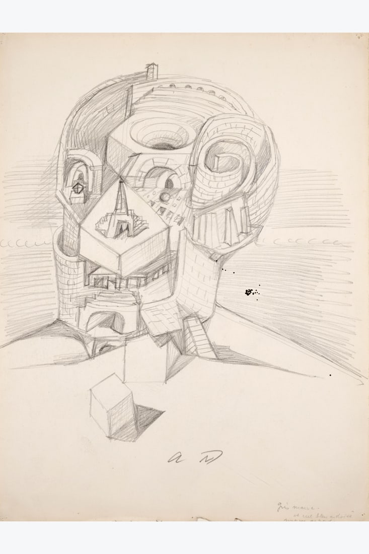 André Masson (1896-1987) Ville cranienne, 1940 Pencil on paper Signed with initials at the (1 of 1)