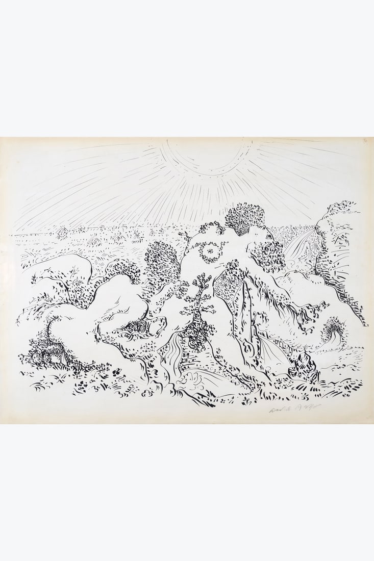 André Masson (1896-1987) Untitled, circa 1940 Indian ink and pencil on paper Signed lower right (1 of 1)