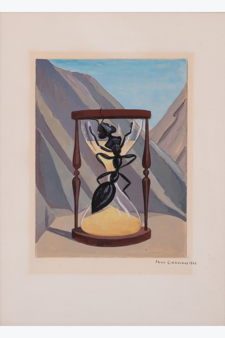 Jane Graverol (1905-1984) Fourmi agrippée, 1972 Gouache and pencil on paper Signed and dated: Jane Graverol (1905-1984) Fourmi agrippée, 1972 Gouache and pencil on paper Signed and dated lower right 31.5 x 23.5 cm Provenance: - Formerly in the collection of Josee Vovelle, - Private collec