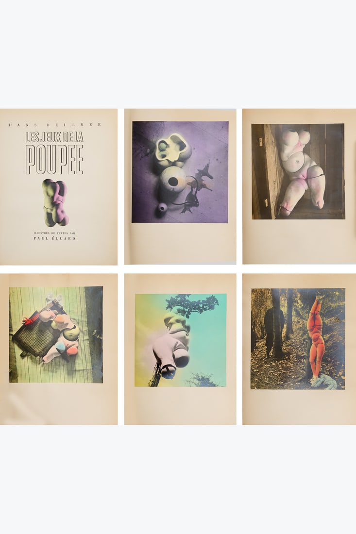 Hans Bellmer (1902-1975) Les jeux de la poupée Illustrated with texts by Paul Eluard Paris,: Hans Bellmer (1902-1975) Les jeux de la poupée Illustrated with texts by Paul Eluard Paris, Editions Premieres, 1949 In-4 (24.4 x 19.3 cm), paperback, black embossed cover illustrated with an