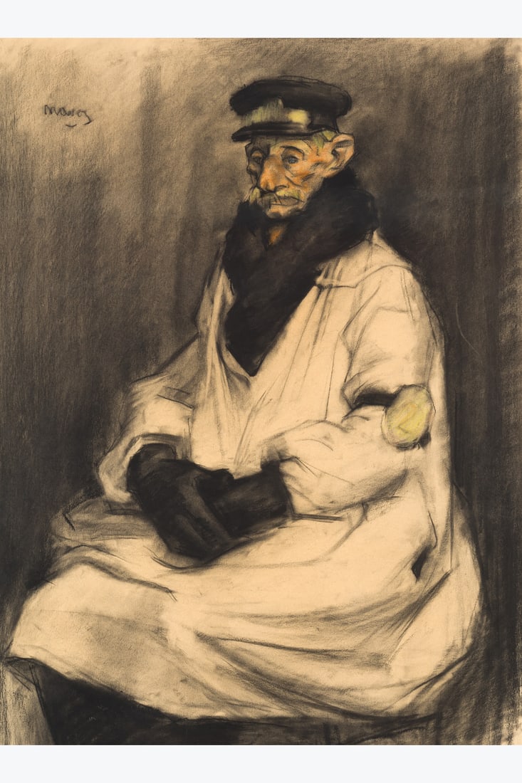 Léon Navez (1900–1967) The commissionaire Pastel on paper Signed upper left 61 x 45 cm: Léon Navez (1900–1967) The commissionaire Pastel on paper Signed upper left 61 x 45 cm Provenance Private collection