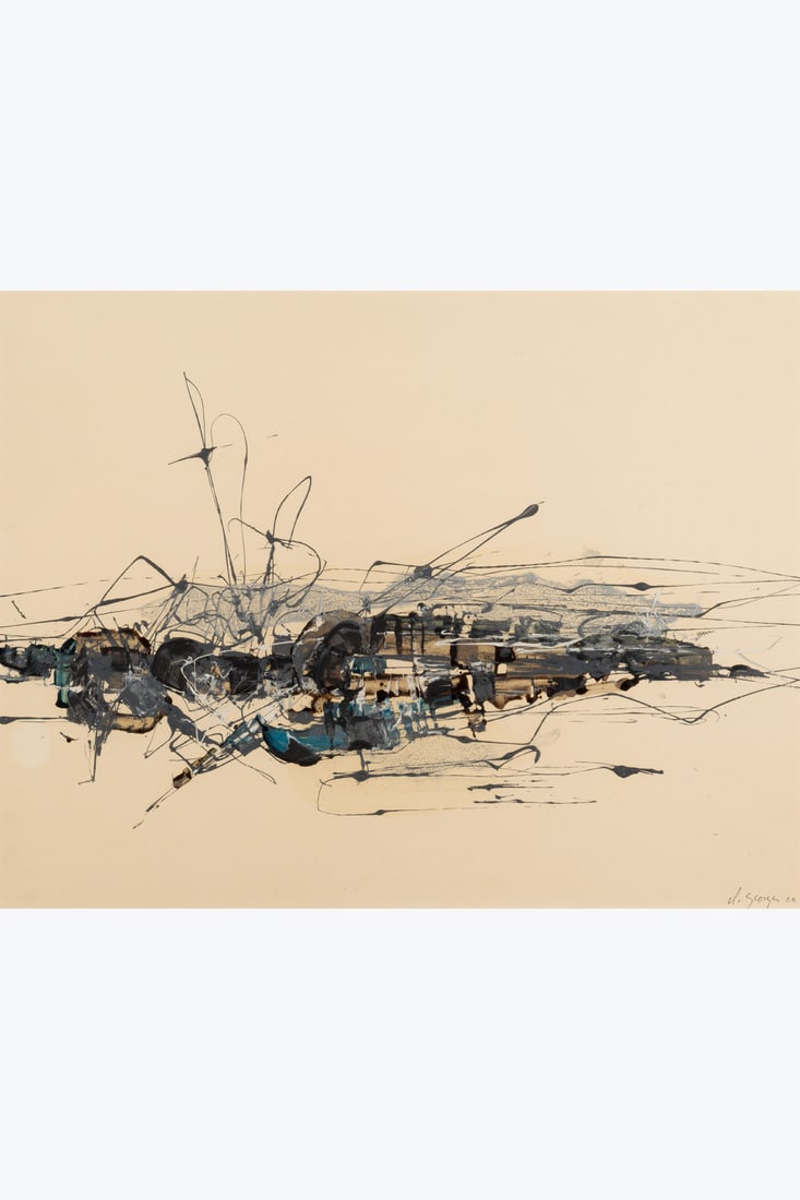 x Claude Georges (1929–1988) Untitled, 1969 Ink and gouache on paper Signed and dated lower (1 of 1)