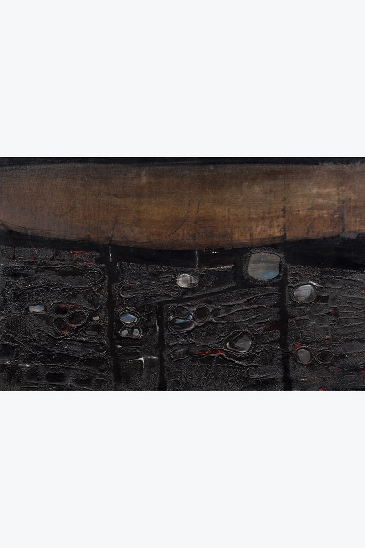 x Mark Verstockt (1930–2014) Untitled, 1960 Oil on canvas Signed and dated upper left: x Mark Verstockt (1930–2014) Untitled, 1960 Oil on canvas Signed and dated upper left Countersigned on the back of the stretcher 60×92.5 cm Provenance: - Former collection of Hans and