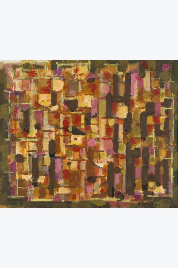 x Roger Bissière (1886–1964) Composition, 1957 Oil on canvas Signed and dated lower right (1 of 2)