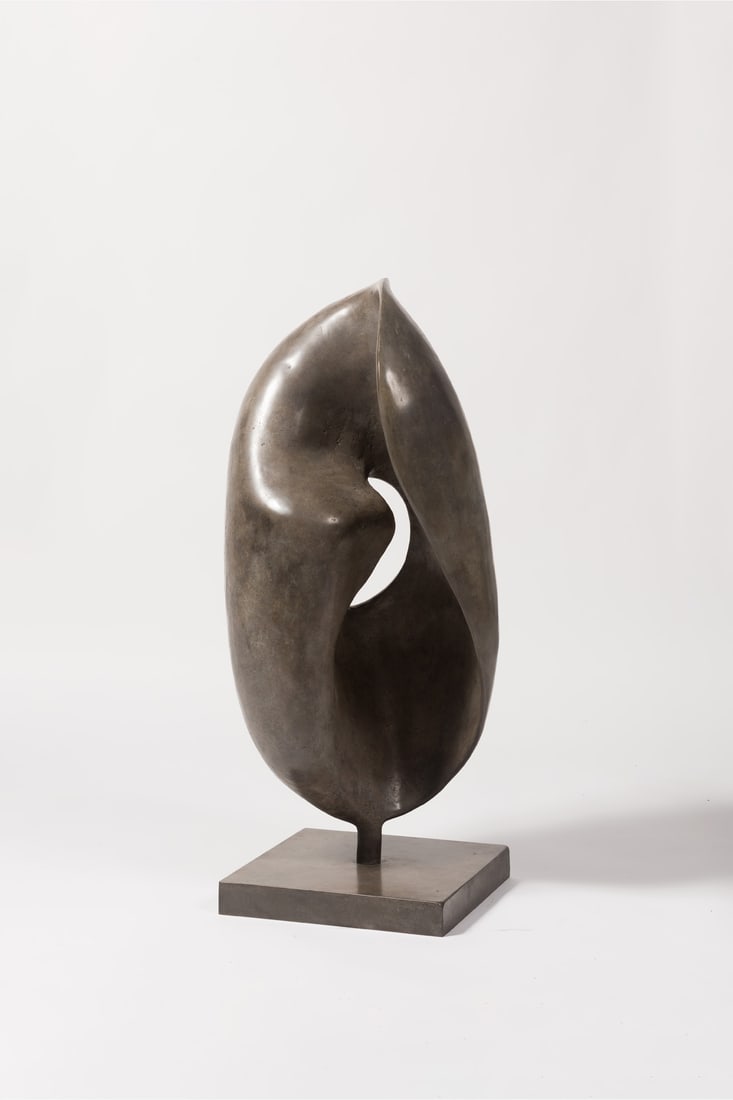 Catherine François (born 1963) Listen schell Bronze with silver nitrate patina Numbered 2/8 90 (1 of 1)