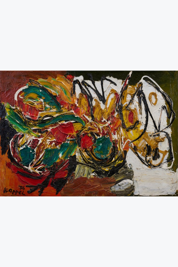 Karel Appel (1921–2006) Untitled, 1956 Oil on canvas Signed and dated lower left (1 of 4)