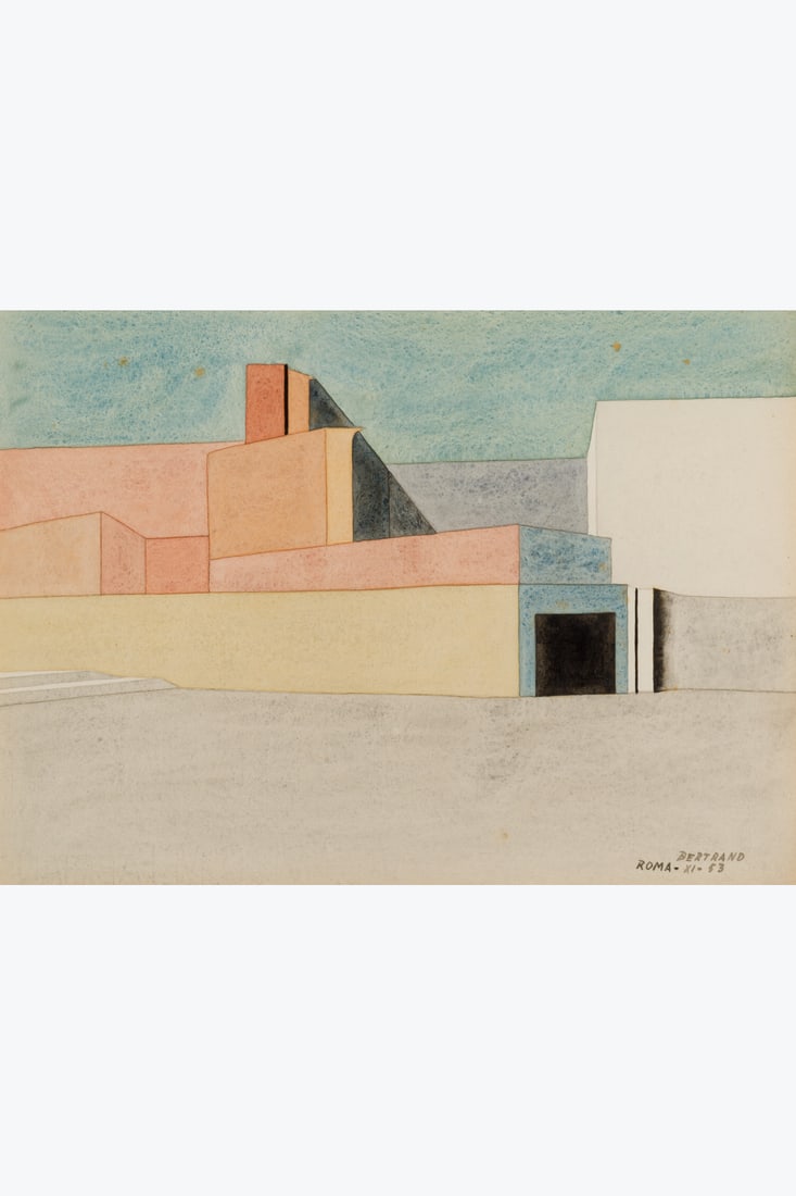 Gaston Bertrand (1910–1994) Rome, Palais du Vatican, 1953 Watercolour on paper Signed, dated: Gaston Bertrand (1910–1994) Rome, Palais du Vatican, 1953 Watercolour on paper Signed, dated XI-53 and titled in the lower right corner 27 x 37 cm Provenance: Private collection Exhibition: 20 A