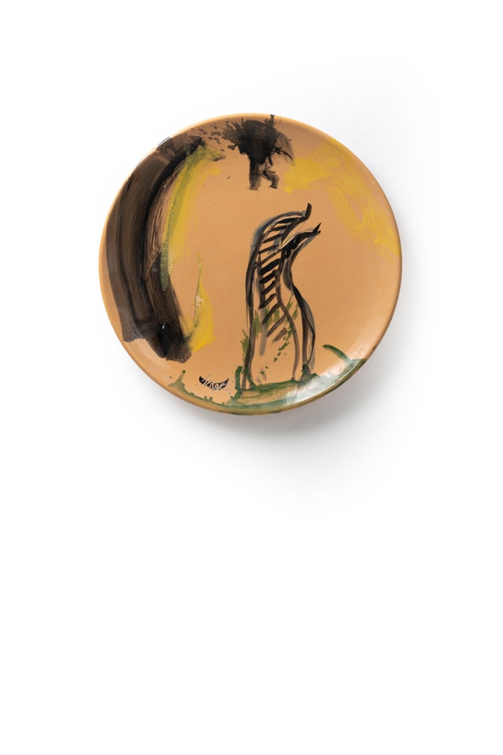 Serge Vandercam (1924–2005) Dish Glazed ceramic Engraved signature in the lower left corner (1 of 1)