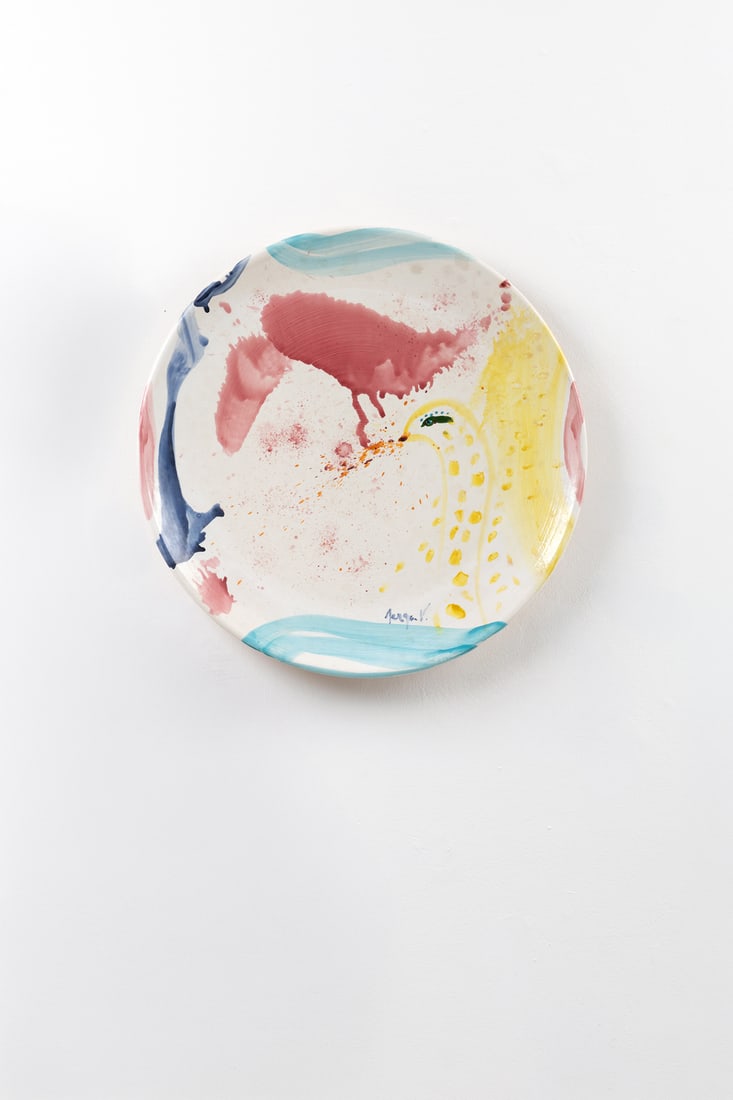 Serge Vandercam (1924–2005) Dish Glazed ceramic Engraved signature in the lower left corner (1 of 1)