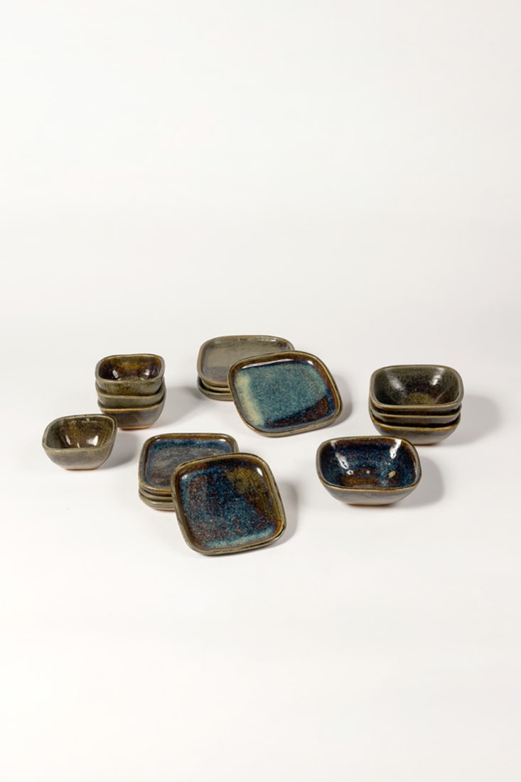 Pierre Culot (1938-2011) Four-person table set with: (1 of 1)