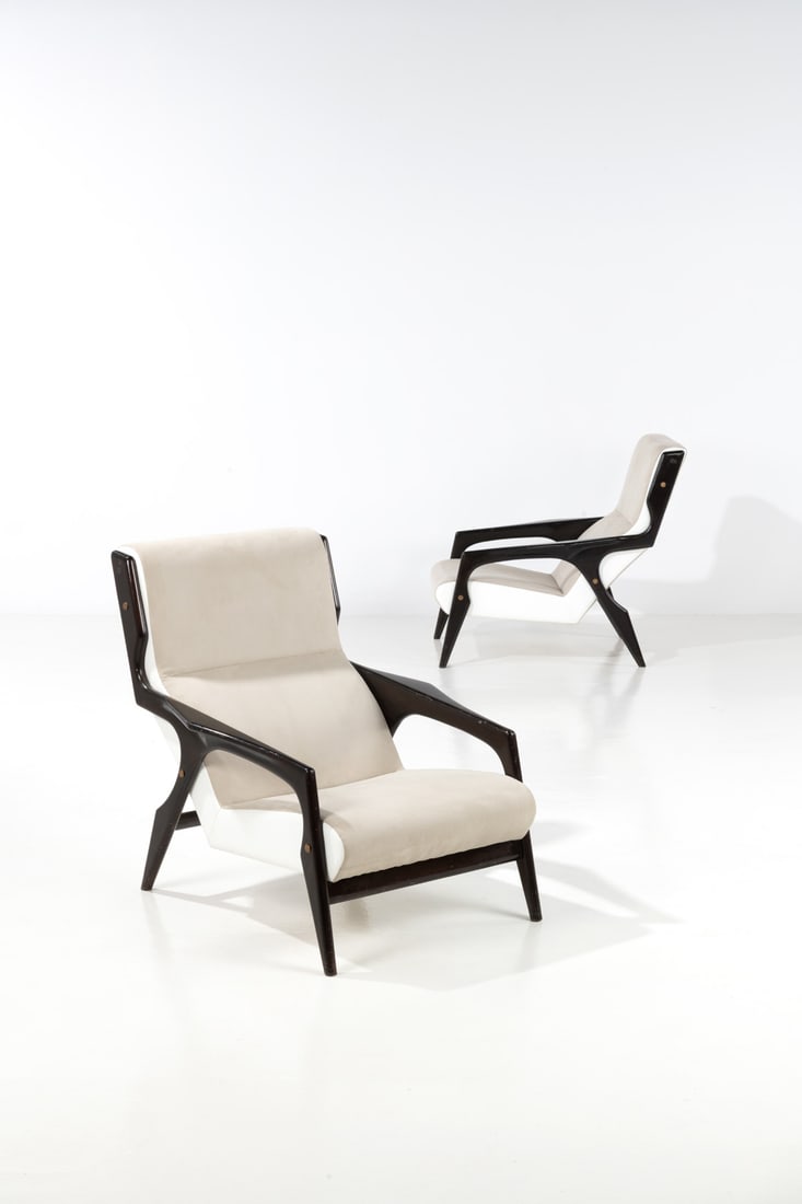 Gio Ponti (1891-1979) Pair of armchairs (1 of 2)