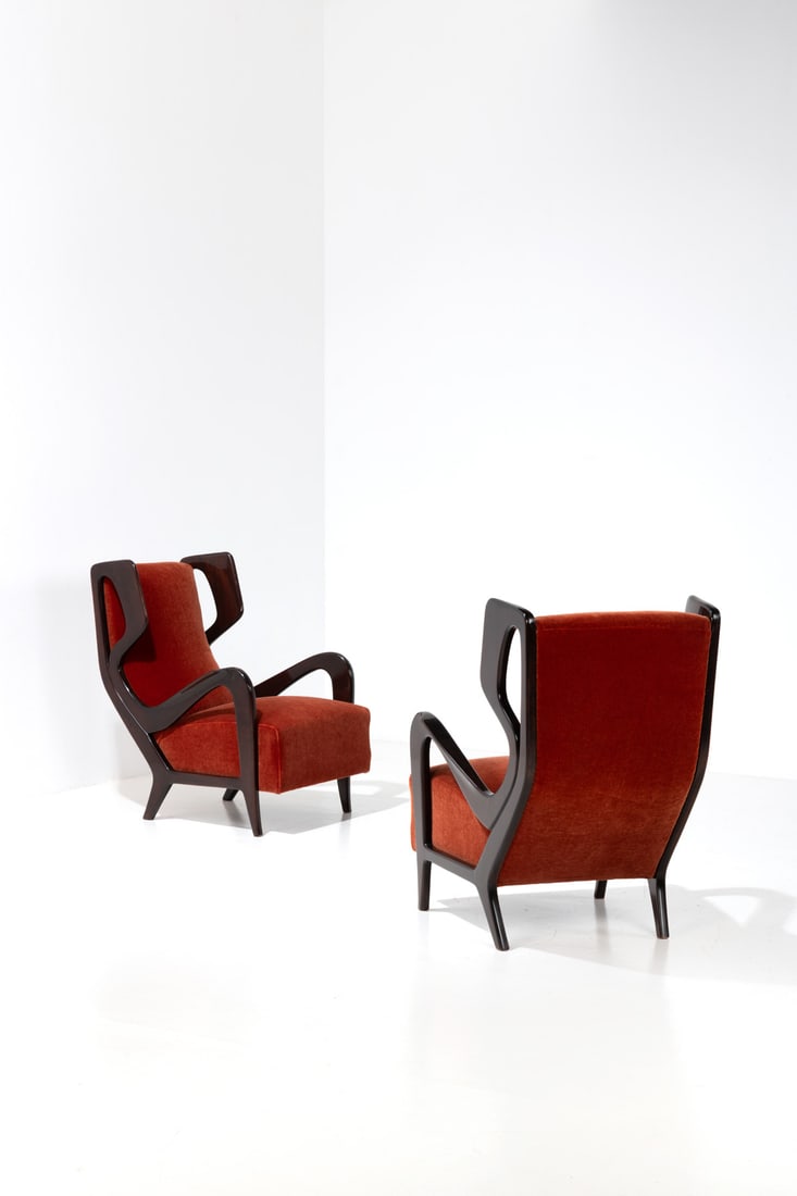 Gio Ponti (1891-1979) Pair of armchairs (1 of 3)