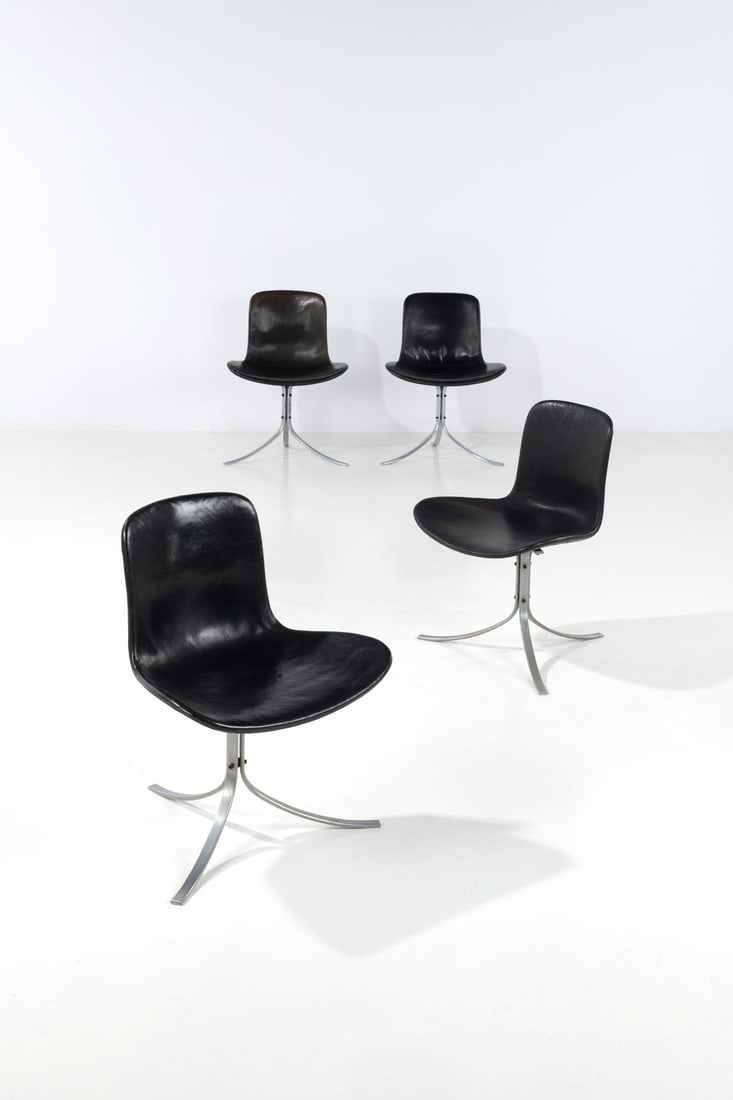 Poul Kjærholm (1929-1980) Set of four chairs – Model PK9 (1 of 1)