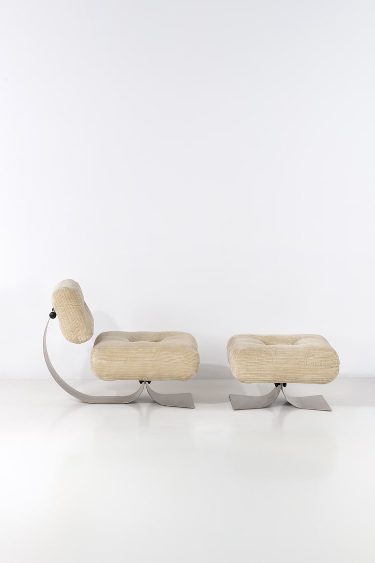 Oscar Niemeyer (1907-2012) Lounge chair and footrest - ‘Alta’ model (1 of 1)