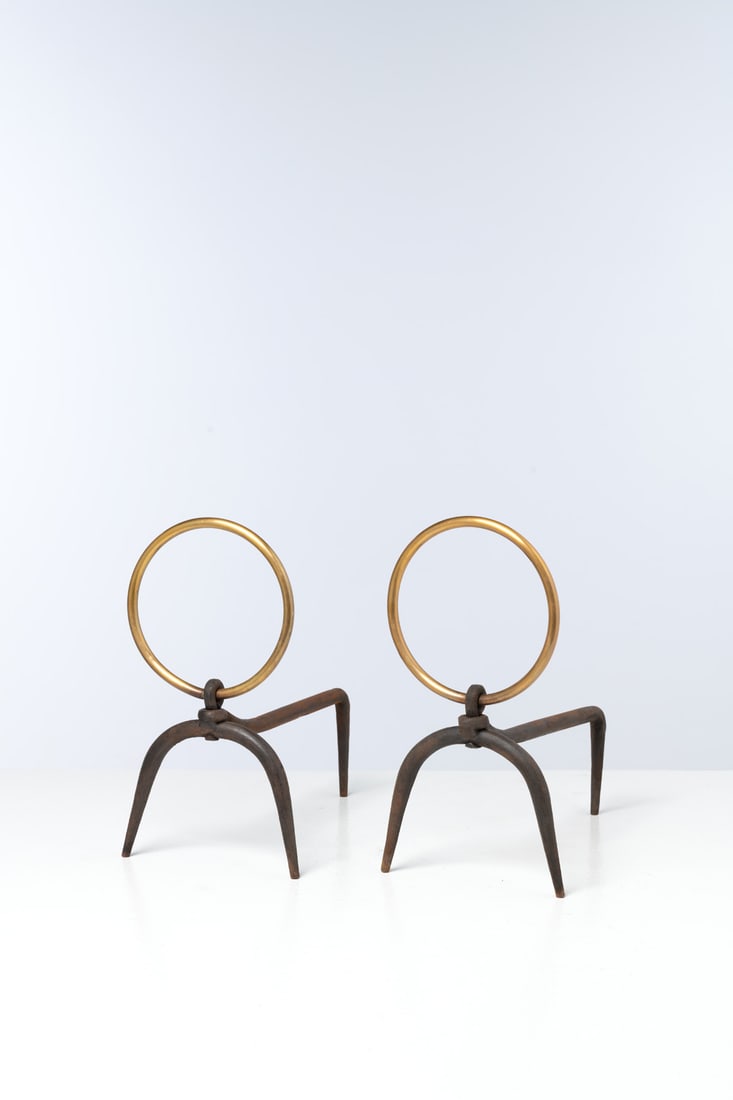 Gio Ponti (1891-1979) Pair of andirons (1 of 1)