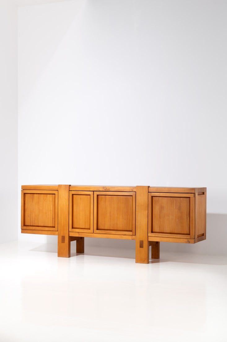 Pierre Chapo (1927-1987) Buffet – Model R16 with storage unit: Pierre Chapo (1927-1987) Buffet – Model R16 with storage unit Elm wood Model created circa 1965 H 113 × L 293 × W 58 cm Bibliography: H. Magen et al., ‘Pierre Chapo, un artisan m
